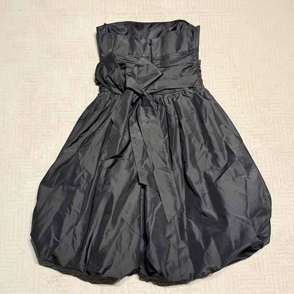 BCBG MaxAzria Black Silk Sleeveless Bubble Dress Prom Cocktail Bridesmaid dress - Picture 9 of 12